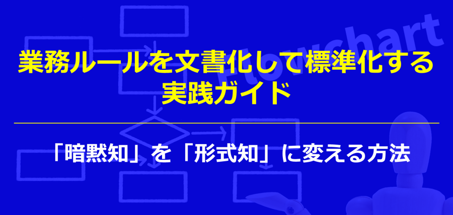 業務ルールを文書化して標準化する実践ガイド|「暗黙知」を「形式知」に変える方法