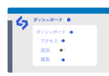 詳細な権限設定